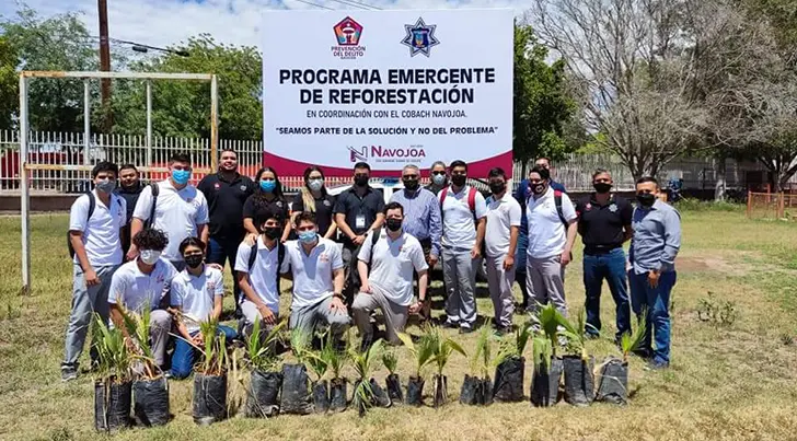 Lleva Prevención del Delito programa de reforestación a escuelas de Navojoa
