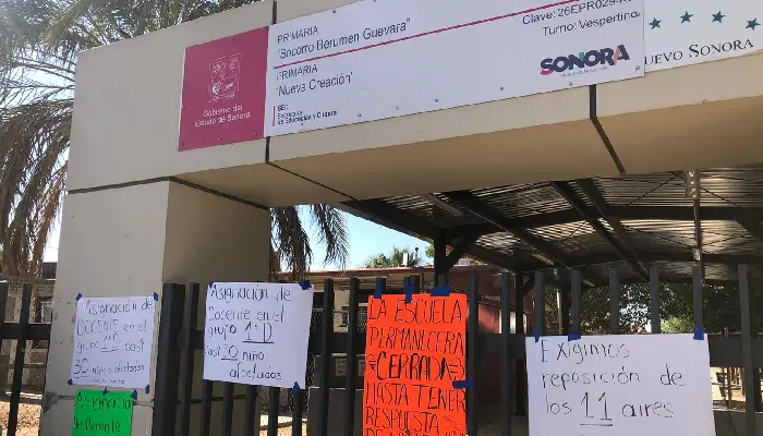 Padres de la primaria Socorro Berumen Guevara no ceden