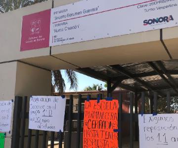 Padres de la primaria Socorro Berumen Guevara no ceden