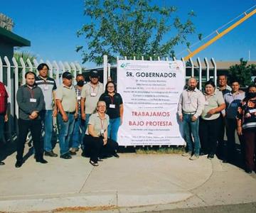 Empleados de la Universidad de Etchojoa trabajan bajo protesta