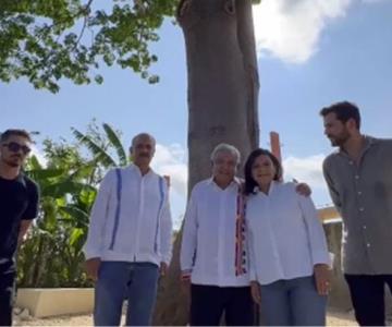 Esto es Tabasco y no como lo pintan: AMLO supervisa nuevo malecón de Villahermosa