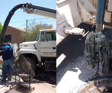 Madera y tendederos con ropa: esto han encontrado en el drenaje de Navojoa