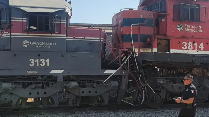 Impactan trenes en la salida oriente de Hermosillo; hay al menos 6 lesionados