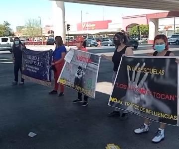 Protestan frente a la CEDH para que se investigue la violación sexual a menor de edad