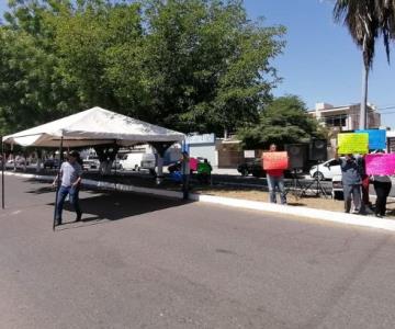 Protestan concesionarios frente a oficinas de Transporte en Navojoa