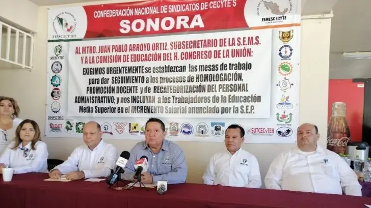 Trabajadores de Cecytes convocan a paro nacional y marcha en CDMX