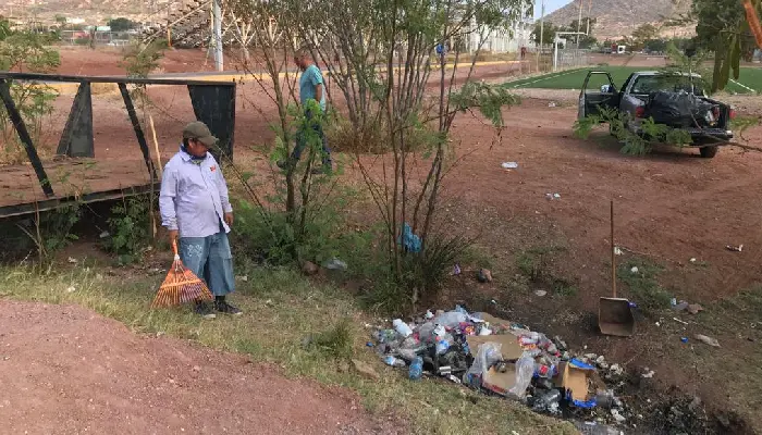 La Unidad Deportiva Julio Alfonso de Guaymas está en total abandono
